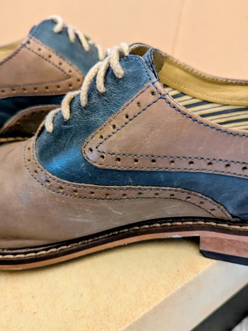 Gergio Brutini Men's Two Tone Shoes Size 11
